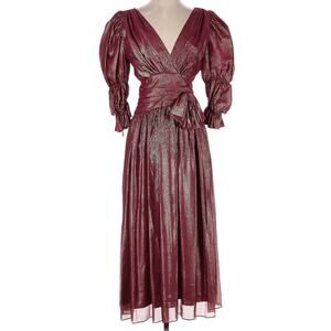 Rickie Freeman for Teri Jon Vintage 70s 80s Cocktail Dress